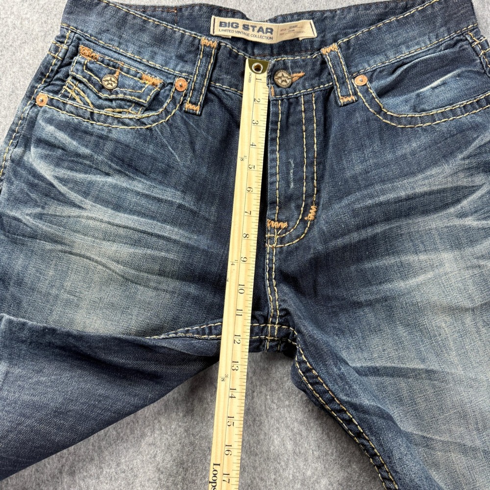 Big Star Voyager Loose Jeans Mens 38x34 Blue Dark Wash Limited Baggy Vintage - Picture 6 of 12